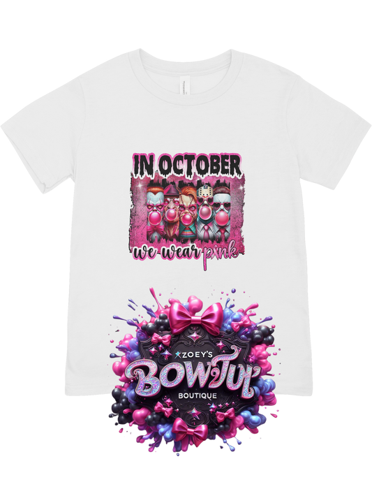 In October we wear pink tshirts