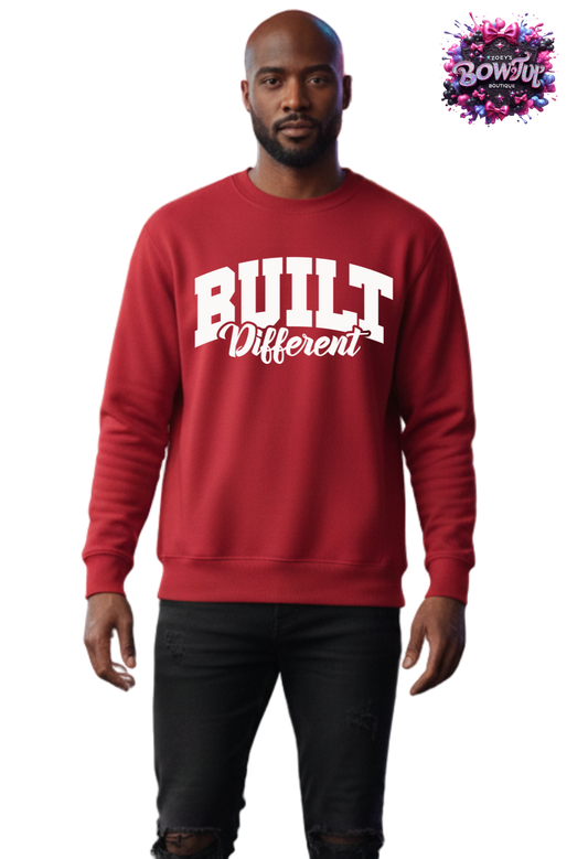 Men built different sweatshirt