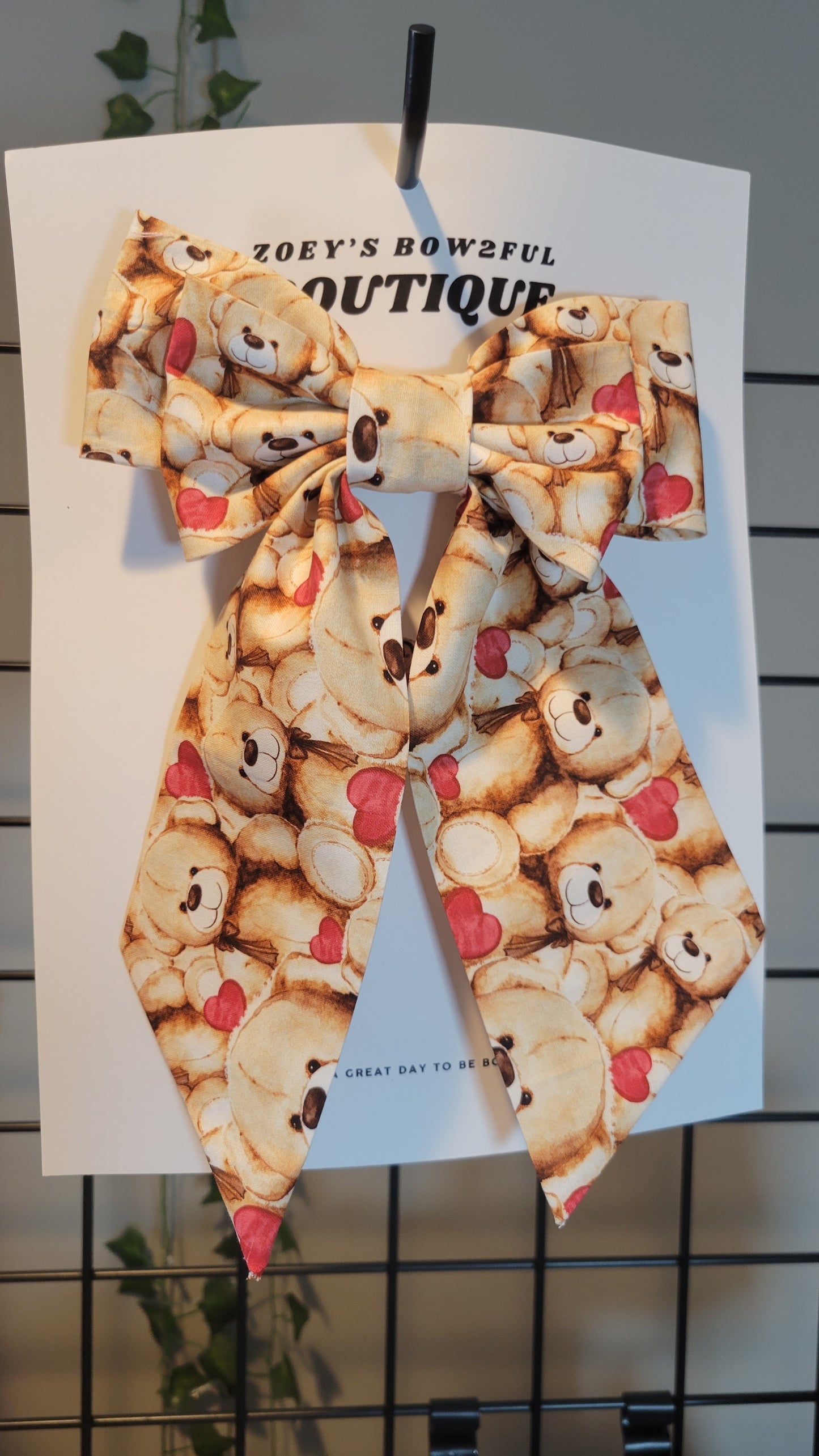 2025 valentine bear love tails bow
