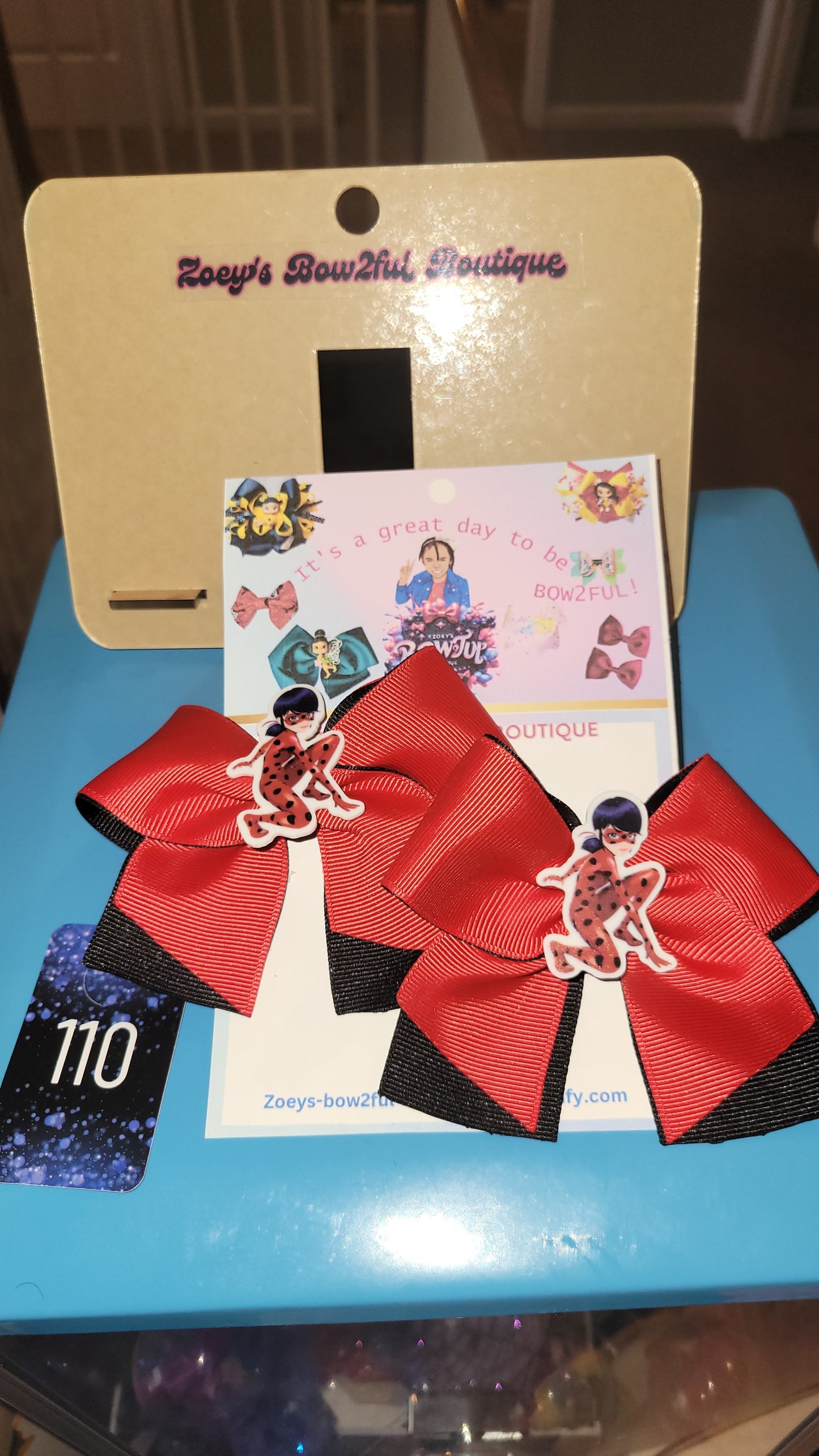2025 lady bug piggies bow