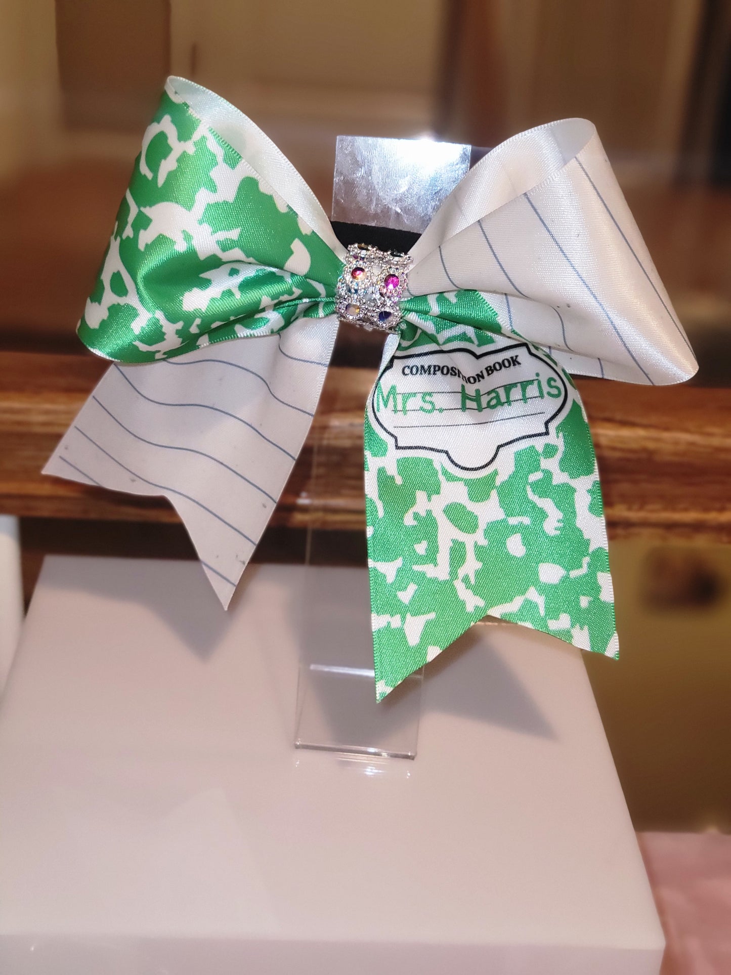 Composition Notebook cheer bow