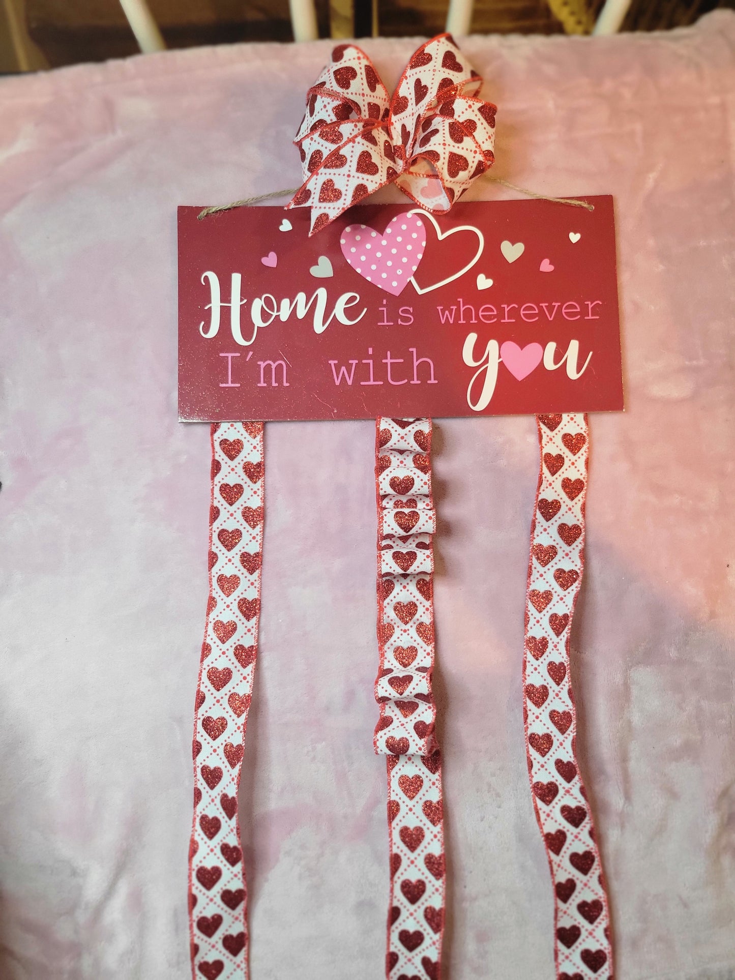 Valentine bow holder