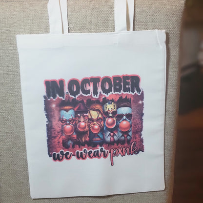 October white tote bags