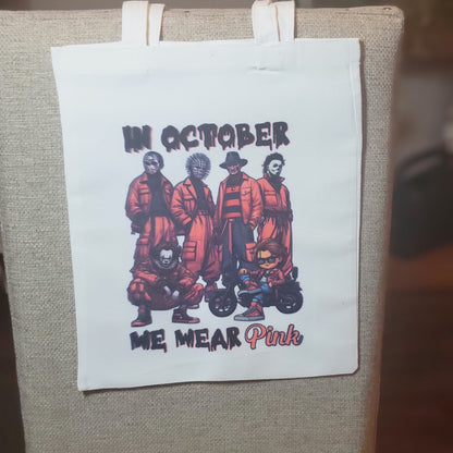 October white tote bags