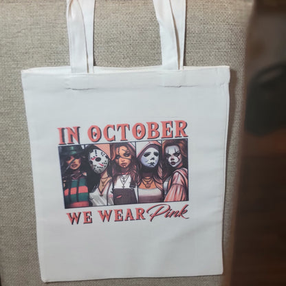 October white tote bags