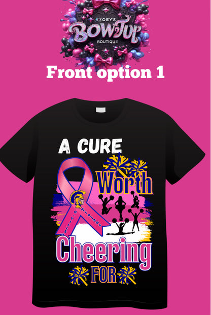 Trojans football and Cheer breast cancer Tees