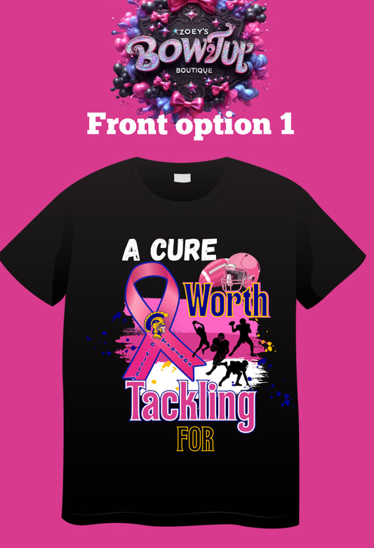 Trojans football and Cheer breast cancer Tees
