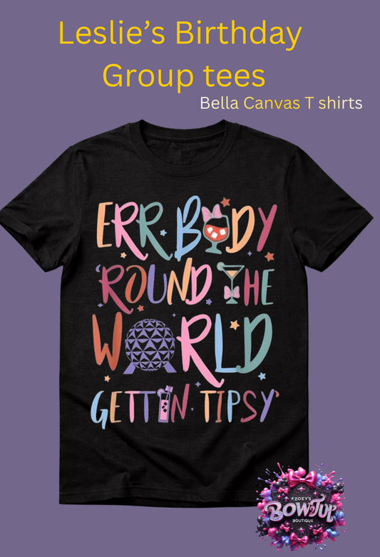 Leslie Birthday tees