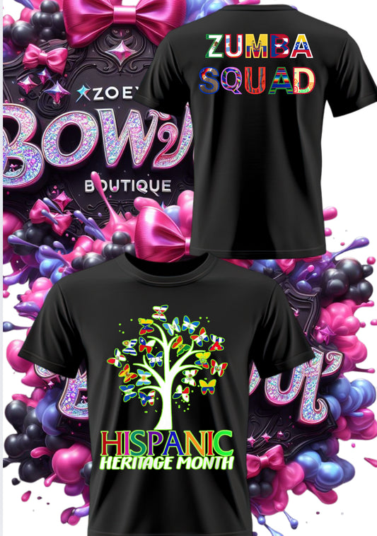 Zumba Hispanic month shirts