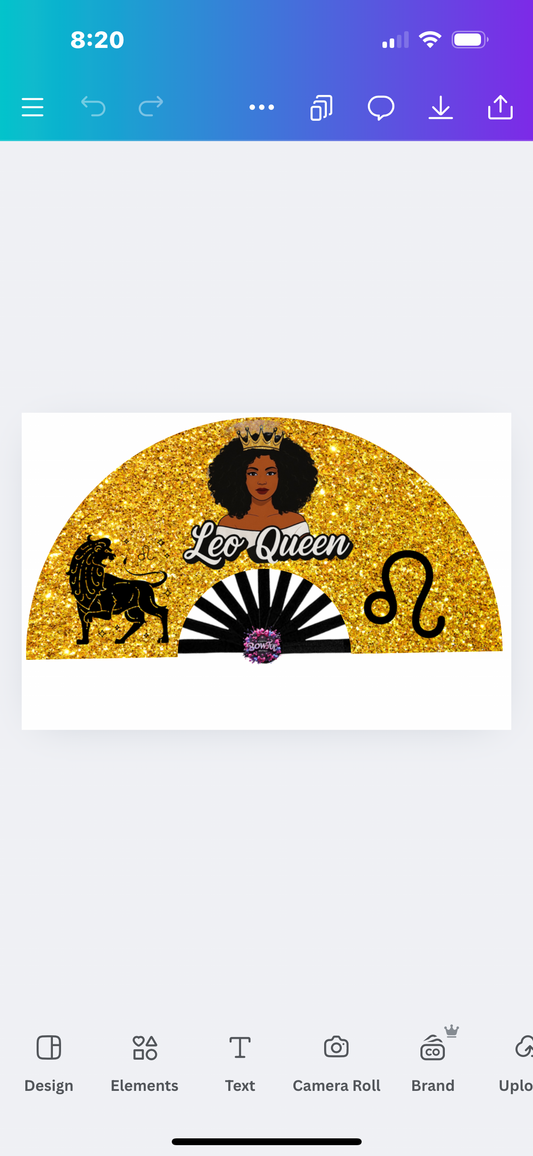 Pre order designed fans