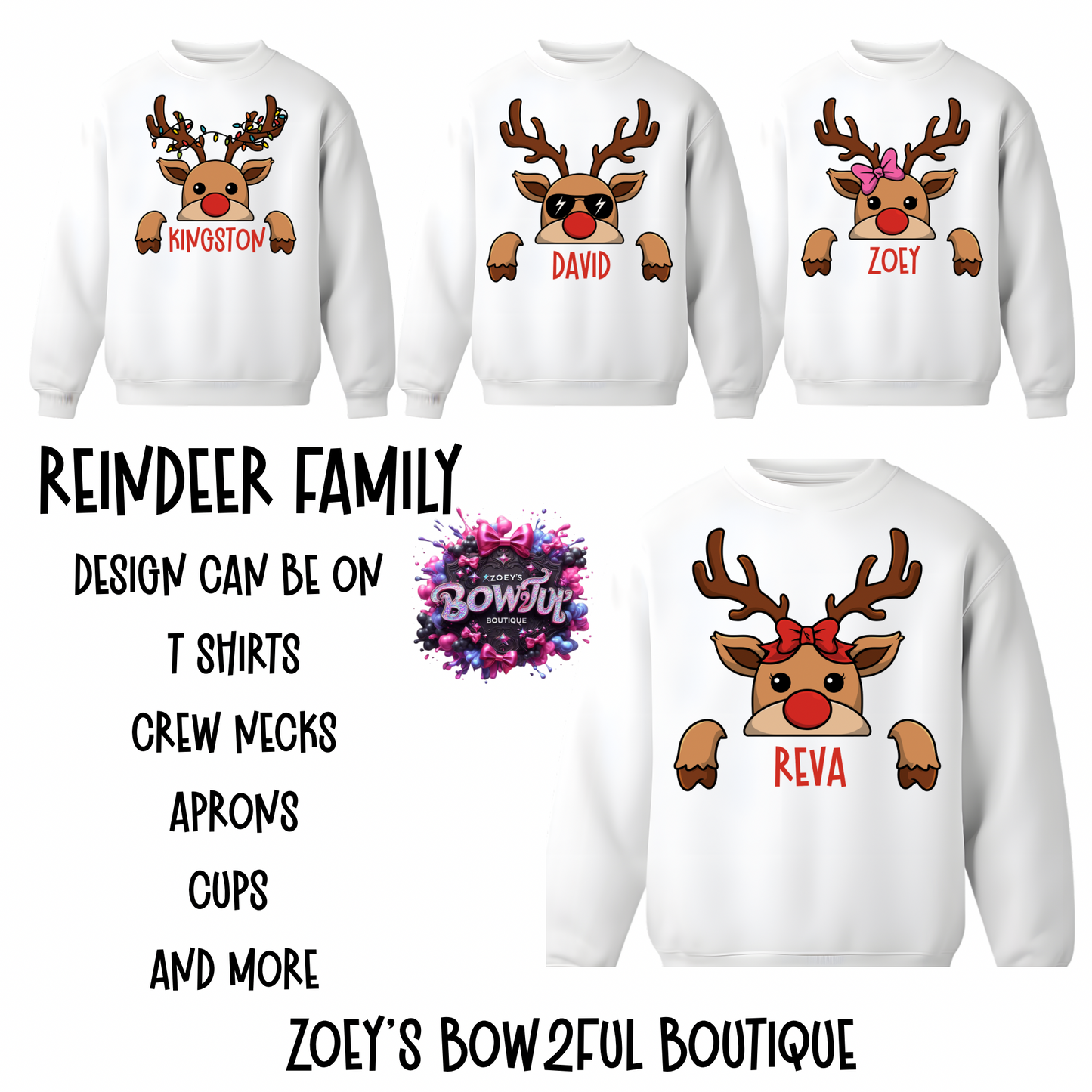 Reindeer family Christmas