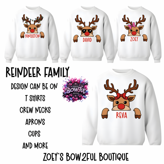 Reindeer family Christmas