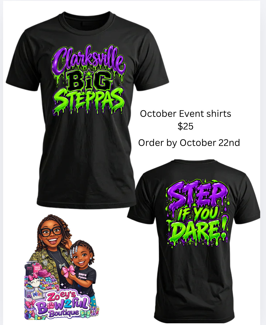 Clarksville Big Steppas Halloween Event