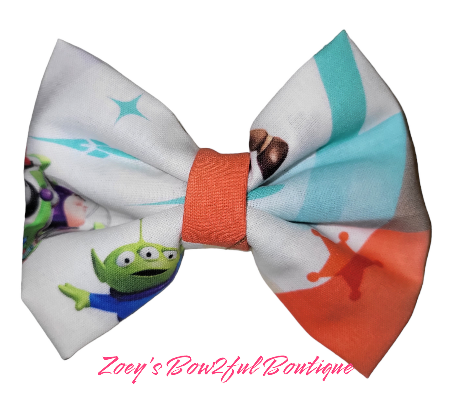 Toy story fabric style 2 bow