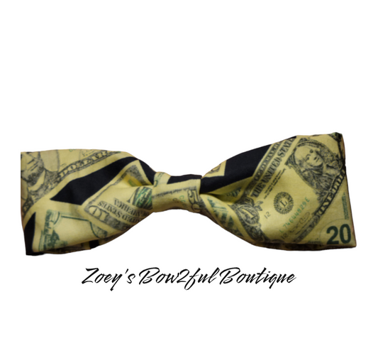 Dollar dollar bill yall fabric bow