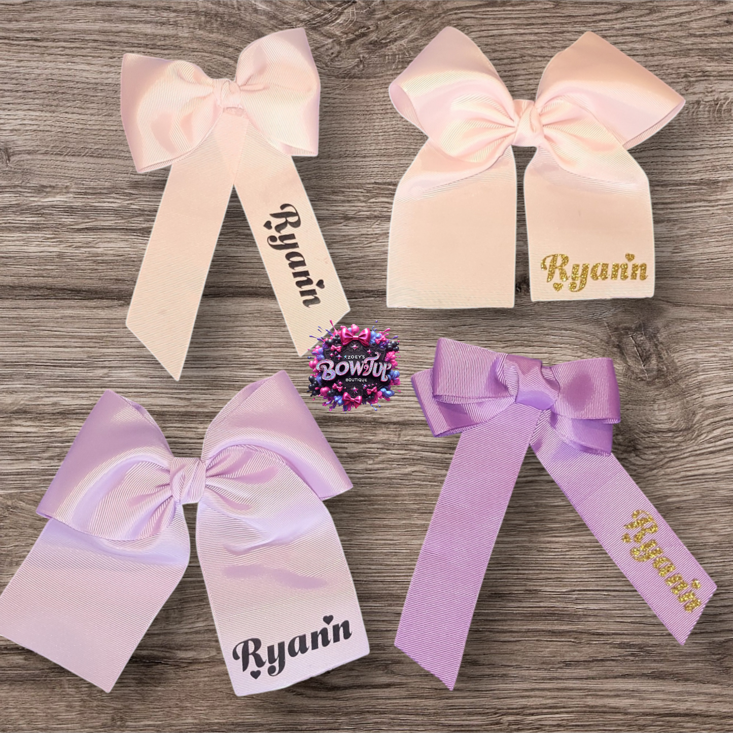 2025 4pc name styled variety bows