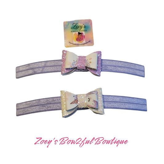 Purple baby headbands