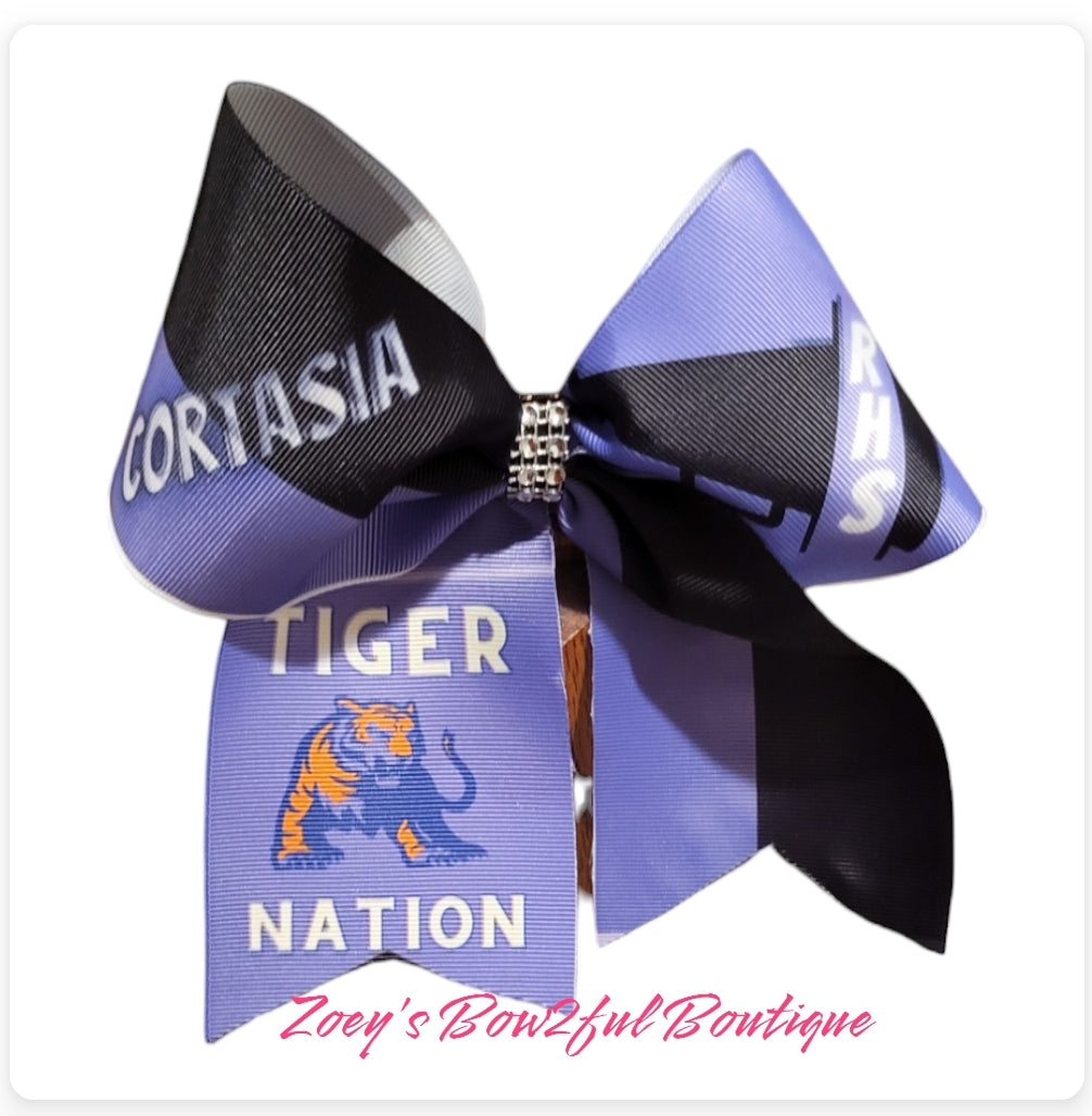 Custom cheer bows