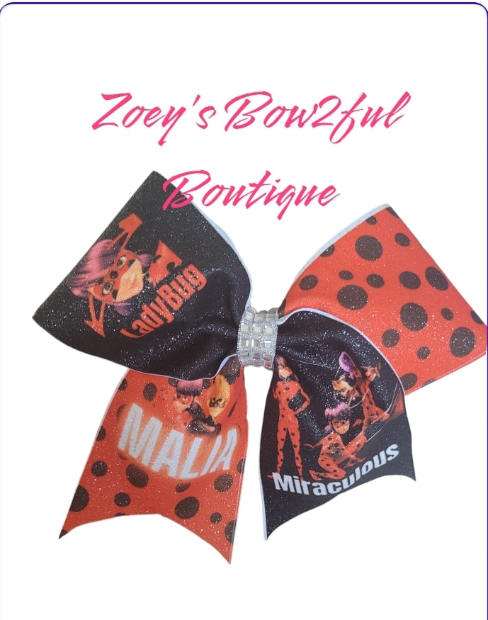 Custom cheer bows