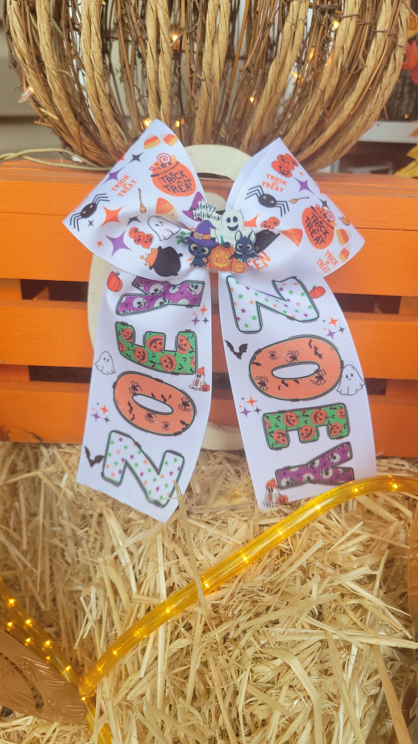 Custom letters cheer bow