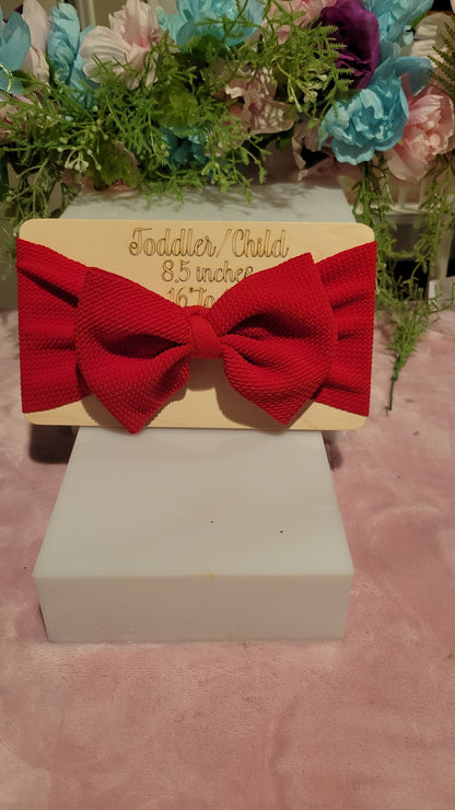 Red bullet fabric headband