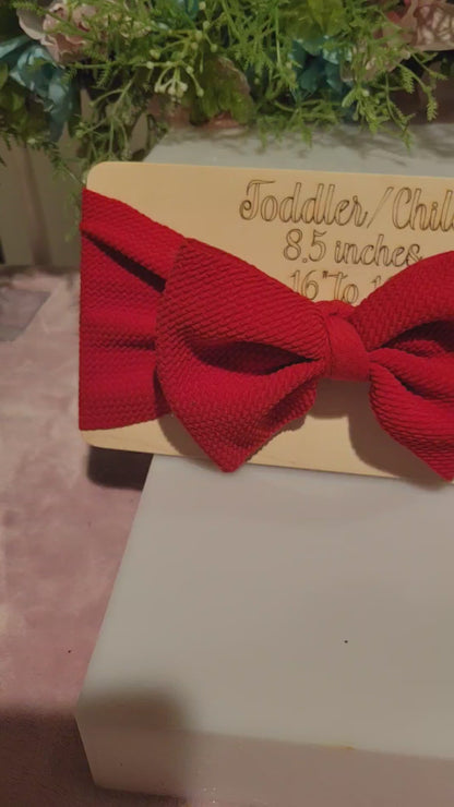 Red bullet fabric headband