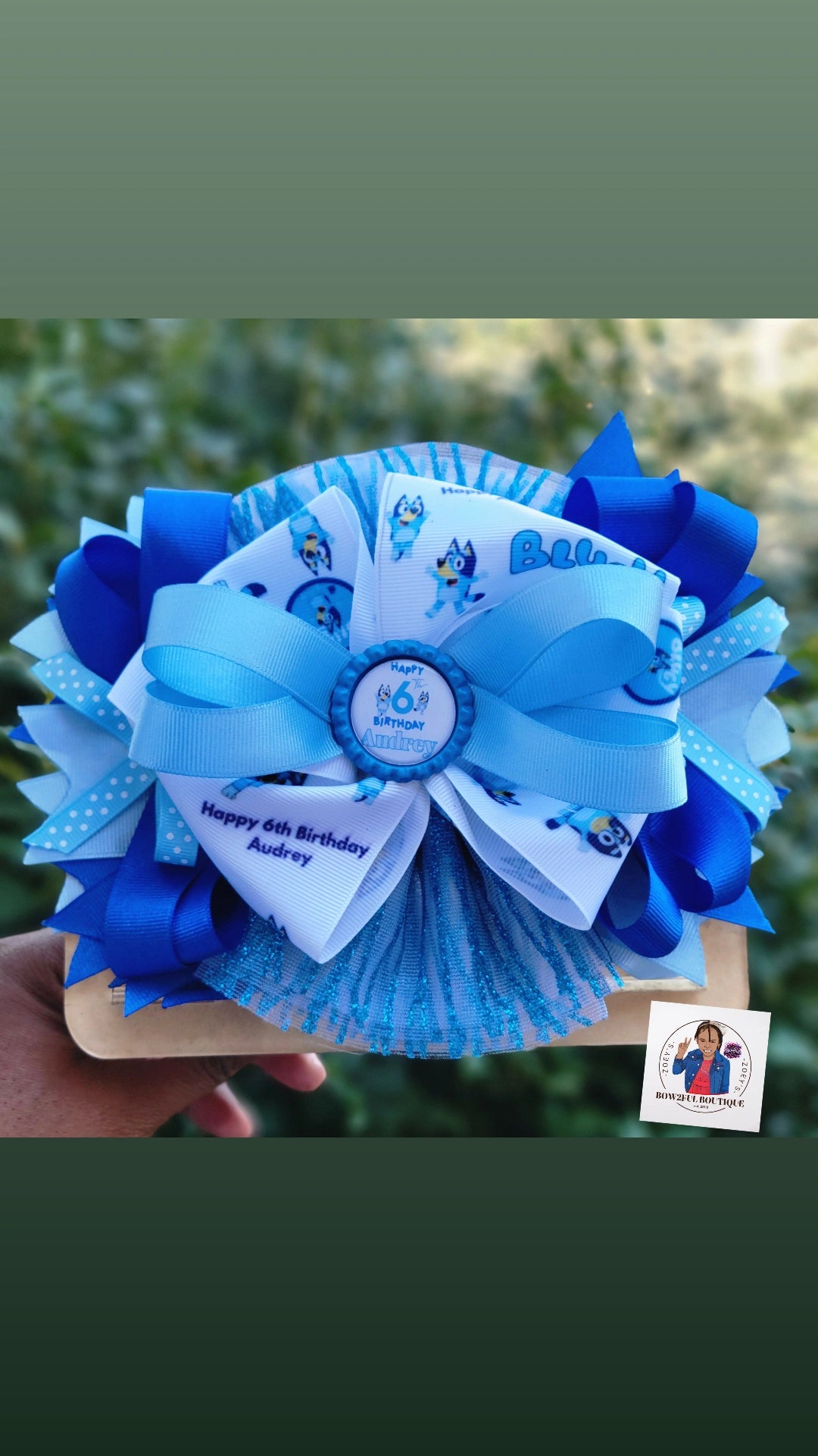 Customized Birthday bow