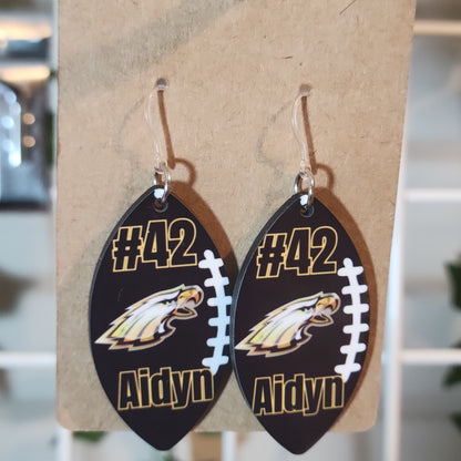 Football earrings